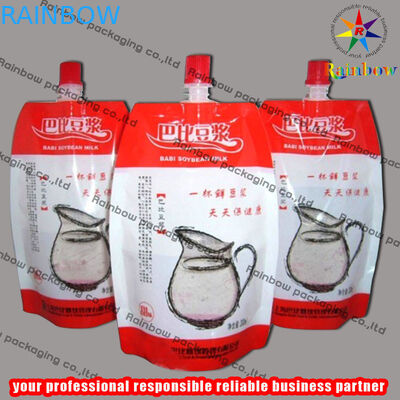 Emballage de poche de bec de papier d'aluminium, sac de soja