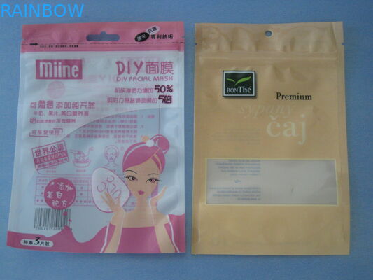 Le sac cosmétique Bpa d'emballage de papier d'aluminium libèrent avec la serrure de fermeture éclair