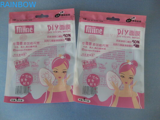 Sac étanche à l'humidité d'emballage de Comestic avec le gousset zip-lock et de bouton