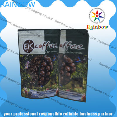 Sacs à thé de papier d'aluminium empaquetant avec le fond zip-lock et rond