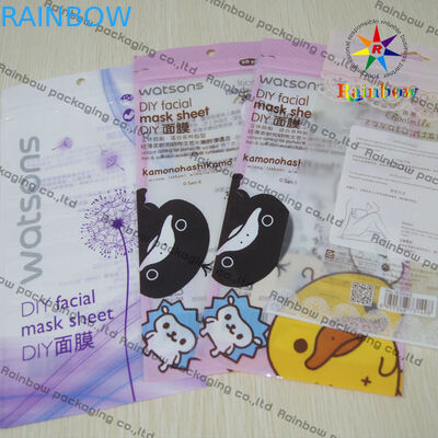 Sac cosmétique en plastique élégant d'emballage de PVC avec 1 côté et impression clairs