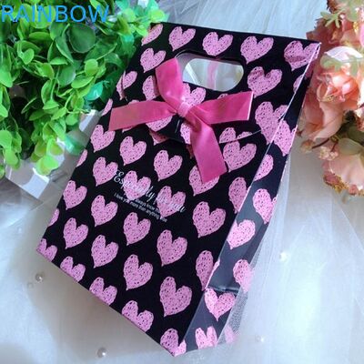 Sacs en papier adaptés aux besoins du client personnalisés avec la poignée pour Noël