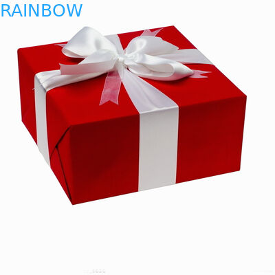 Place rouge se pliante de boîte de papier de carton de catégorie supérieure pour l'emballage de cadeau