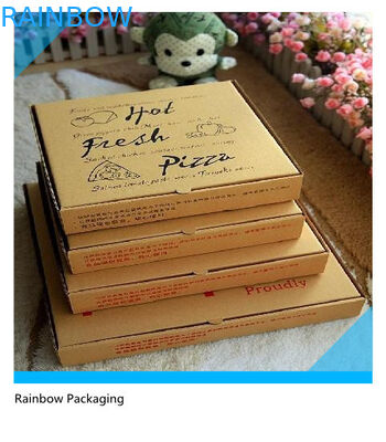 Emportez l'empaquetage de boîte de papier à pizza pliable avec la surface d'impression