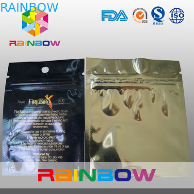 Les trois côtés plats ont scellé la tirette d'aluminium de mylar avec le trou de hange