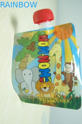 Emballage matériel fait sur commande de poche de bec de papier d'aluminium d'aliment pour bébé avec la pleine impression