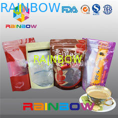 Emballage de sac de casse-croûte de papier d'emballage pour le boeuf séché avec la tirette, poche d'aluminium de catégorie comestible