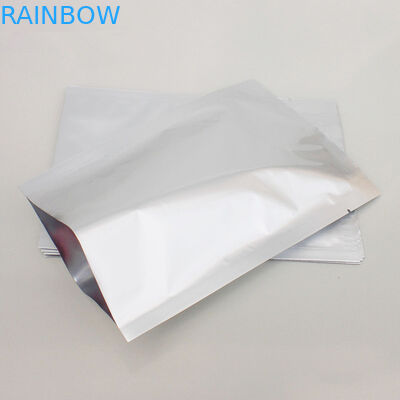 Emballage latéral de poche d'aluminium du joint trois, sac argenté d'emballage de catégorie comestible
