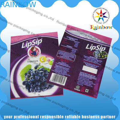 L'enveloppe de rétrécissement de bouteille de boissons gaine l'impression faite sur commande sensible à la chaleur imperméabilisent