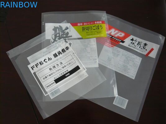 Le joint hermétique de nourriture transparente met en sac l'autocollant pour faire cuire/nettoyage