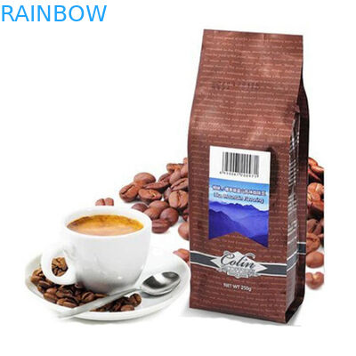 Sachets en matière plastique de Mylar empaquetant, poche supérieure d'emballage de haricot de tirette