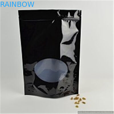 Zipper la poche de papier d'aluminium, noix claire de fenêtre/sacs emballage de casse-croûte