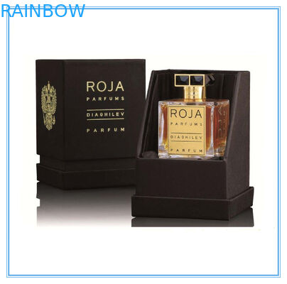 Boîte pourpre d'emballage de parfum de papier d'art recyclable avec le fond