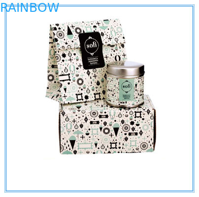 Façonnez l'emballage pliable de boîte de papier pour le savon/bijoux avec le couvercle