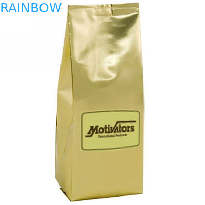 Sachets en plastique zip-lock d'or de Mylar empaquetant le dessus recyclable de tirette