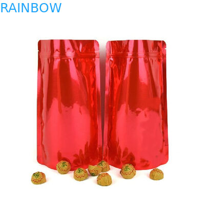 Sachets en plastique zip-lock d'or de Mylar empaquetant le dessus recyclable de tirette