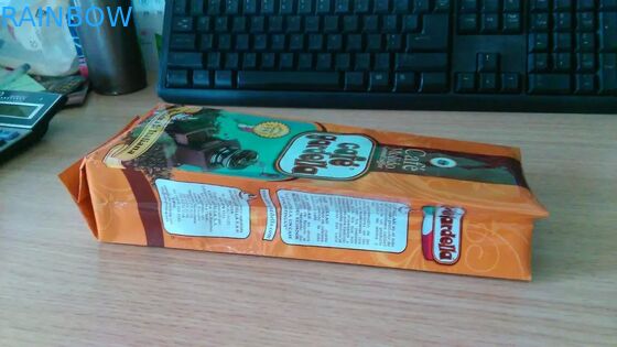 Sachets en matière plastique imprimés par coutume empaquetant, emballage de grain de café de tirette