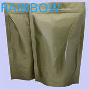 L'or brillant fait sur commande d'emballage de papier d'aluminium se lèvent avec le zip-lock