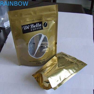 Coffe/thé étanche à l'humidité tiennent la fenêtre ovale d'or en plastique de sac de poche