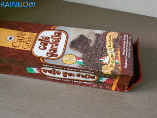 Poche mate d'aluminium de Brown de finition de grain de café de sac en aluminium d'emballage