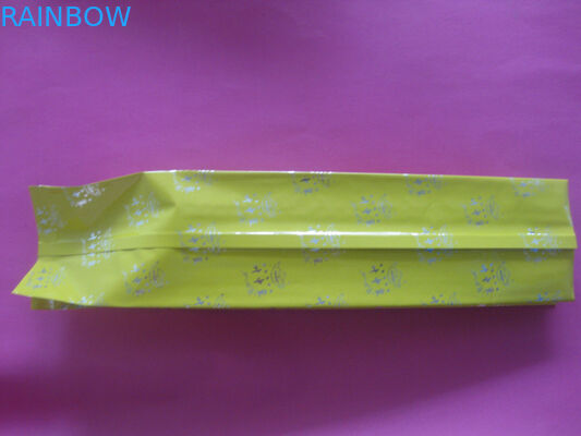 Soudure à chaud de empaquetage latérale de papier d'aluminium de grain de café de jaune de gousset