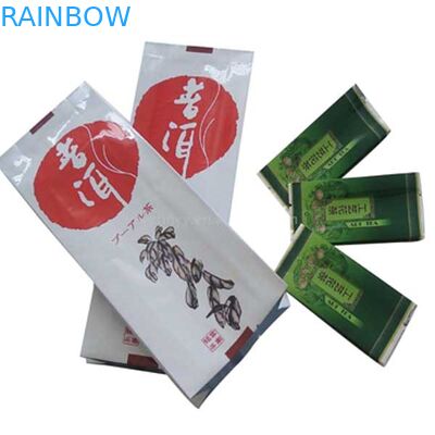 Le gousset brillant blanc de côté de finition met en sac l'impression colorée pour le sachet à thé