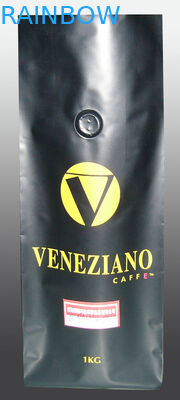 Les sacs à thé argentés de joint hermétique empaquetant la finition mate se lèvent avec la valve de décarburation