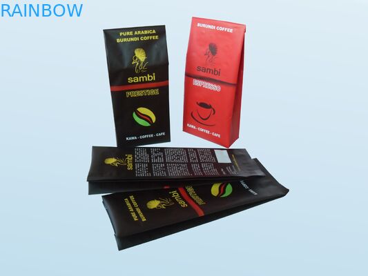 Les sacs à thé argentés de joint hermétique empaquetant la finition mate se lèvent avec la valve de décarburation