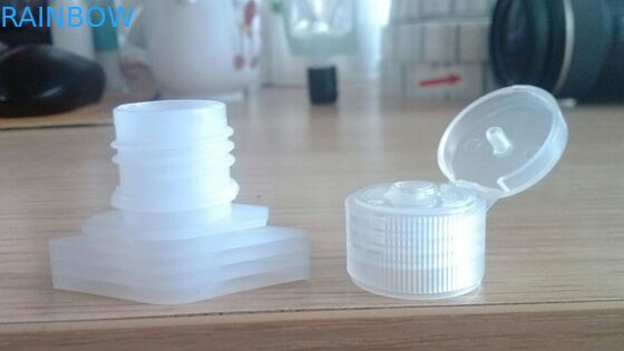 Poche en plastique faite sur commande de bec de bleu de ciel empaquetant l'emballage de boissons de jus d'orange