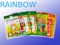 3 poches latérales de plastique stratifié de joint empaquetant l'impression vive de prune