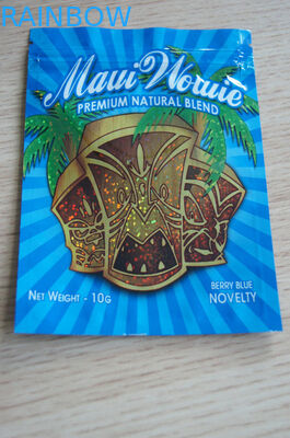 Encens de fines herbes bleu de baie naturelle de mélange empaquetant la prime de 10g Maui Wowee