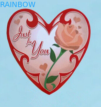 Autocollant auto-adhésif de carnet de forme de coeur avec des modèles de bande dessinée