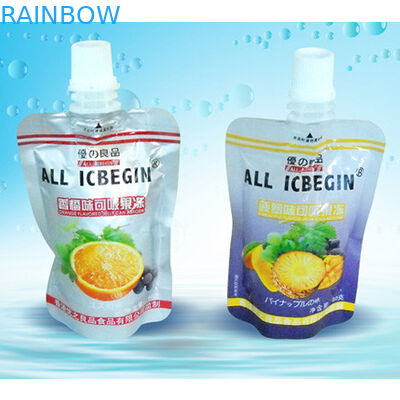 Poche en plastique faite sur commande de bec pour l'emballage de jus de fruit/sacs liquides avec le bec