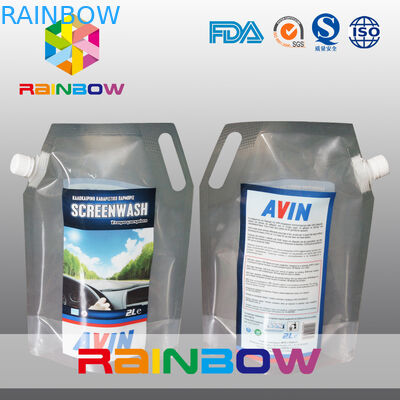 Argenté tenez les poches jaillies complètement imprimées avec la poignée/label