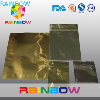 Empaquetage moyen de sac d'aluminium d'or matériel de catégorie comestible qui respecte l'environnement