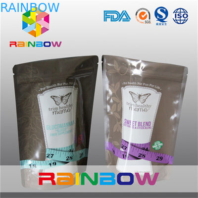 Raisonnable tenez les poches d'aluminium avec la tirette pour le sucre/emballage alimentaire