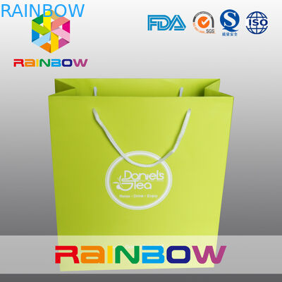 Le fond carré réutilisé a adapté des sacs en papier/sacs à provisions de papier imprimés