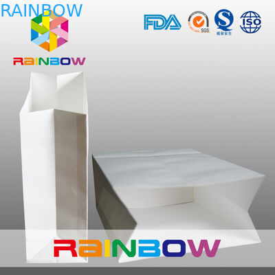 Le fond carré réutilisé a adapté des sacs en papier/sacs à provisions de papier imprimés