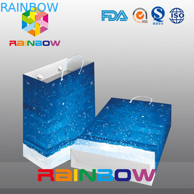 Sacs en papier adaptés aux besoins du client par conception idyllique avec la poignée pour l'achat