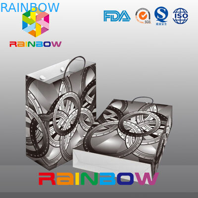 Sacs en papier adaptés aux besoins du client par conception idyllique avec la poignée pour l'achat