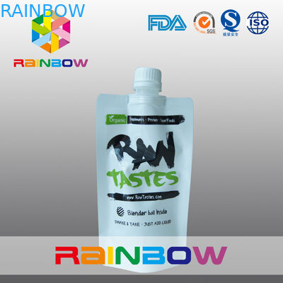 Le style léger tiennent le sachet en matière plastique avec le bec pour le jus de bébé