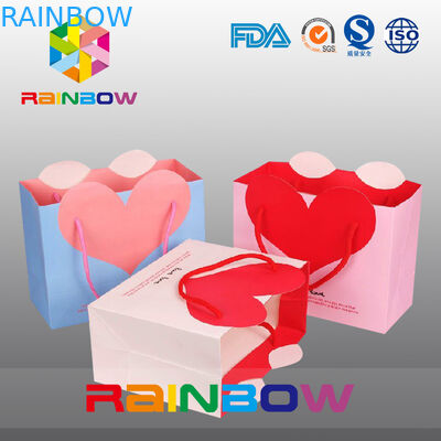 Façonnez les sacs en papier/le sac adaptés aux besoins du client par impression colorée de papier emballage de casse-croûte pour le cadeau