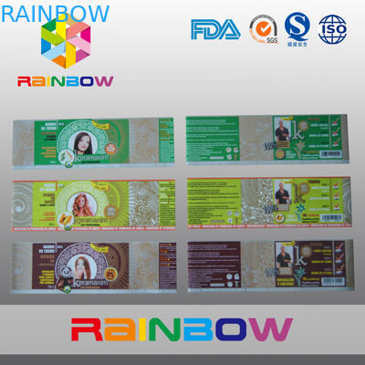 Les labels de douille de rétrécissement de chaleur de PVC pour la boisson met l'emballage en bouteille en petit pain