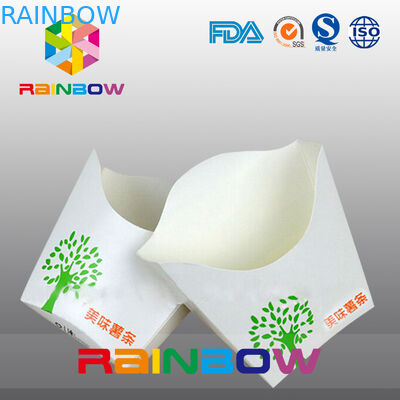 jetables adaptés aux besoins du client emportent la boîte d'emballage de pommes frites de papier de fond plat