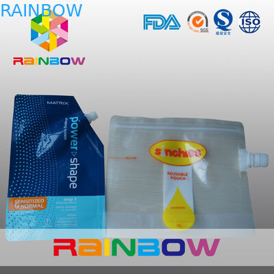 Sacs liquides stratifiés de bec réutilisés par matériel de couche avec la tirette pour l'aliment pour bébé