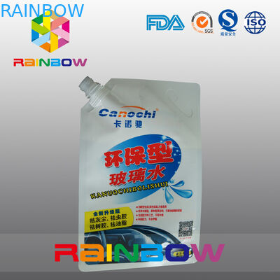 Emballage stratifié de poche de bec de couche avec la fente pour le fluide de joint de pare-brise