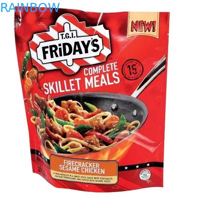 Le joint hermétique de nourriture d'isolation de papier d'aluminium met en sac la poche de cornue avec la tirette pour des suppléments