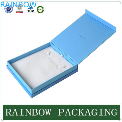 Cas fait sur commande de Jewelly de bleu de ciel de taille, boîte en carton de Grazioso pour la boîte de Jewelly
