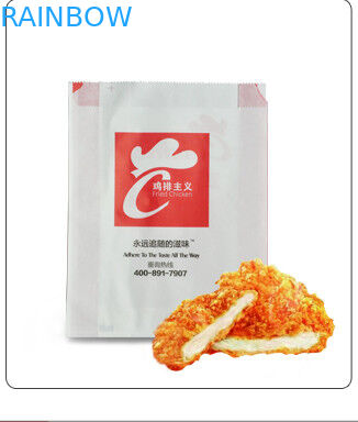 Les sacs en papier adaptés aux besoins du client par blanc pour l'emballage de pain grillé de pâtisserie et de fromage, emportent le sac