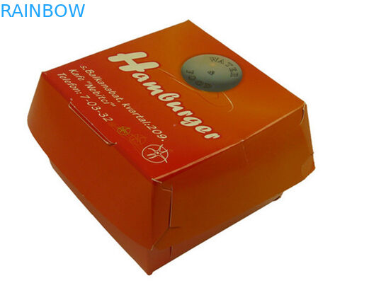 Conception imprimée par coutume d'emballage de boîte de papier pour le restaurant d'aliments de préparation rapide